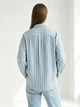 Рубашка хлопковая оверсайз женская Vero Moda 10326181 S Dusty blue (5715728682876) - изображение 2