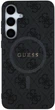 Панель Guess Leather 4G Colored Ring Classic Logo MagSafe для Samsung Galaxy S25 Plus Black (3666339449490) - зображення 3