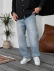 Чоловічі Джинсові Штани Сині Однотонні Джинси Baggy 30 (373274) - зображення 6