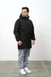 Мужская Зимняя Куртка Парка Удлиненная Теплая Черная Without Snowman L/XL (372940) - изображение 2