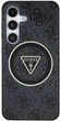 Панель Guess 4G Glitter Triangle Buttons MagSafe для Samsung Galaxy S25 Black (3666339449568) - зображення 3