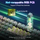 Механічна ігрова клавіатура Aula F75 MAX Black Contour Lines з TFT-дисплеєм, 2.4G/Bluetooth/Кабель - изображение 8