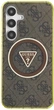 Панель Guess 4G Glitter Triangle Buttons MagSafe для Samsung Galaxy S25 Brown (3666339449599) - зображення 3