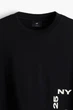 Футболка H&M Loose Fit чорний 1227157024 L - зображення 7