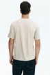 Футболка H&M Regular Fit бежевий 0685816276 L - зображення 2