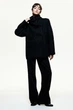 Пальто H&M 1246636 черный XS - изображение 4