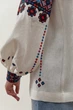 Жіноча лляна вишиванка Подільська Темна Folk Moda 4XL Білий (podlxsxka-temna-5064-304511169) - изображение 4
