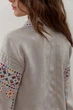 Жіноча лляна вишиванка Подільська Світла Folk Moda 3XL Сірий (podlxsxka-svtla-5065-304611164) - изображение 3