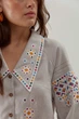 Жіноча лляна вишиванка Подільська Світла Folk Moda 3XL Сірий (podlxsxka-svtla-5065-304611164) - изображение 5
