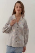 Жіноча лляна вишиванка Подільська Світла Folk Moda 3XL Сірий (podlxsxka-svtla-5065-304611164) - изображение 8