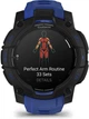 Смарт-часы Garmin Instinct 3 45mm AMOLED Black with Blue Band (010-02936-03) - изображение 3