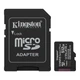 Карта пам'яті microSDXC, 512Gb, Kingston Canvas Select Plus, Class 10 UHS-I U3 V30 A1, SD адаптер, до 150 МБ/с (SDCS3/512GB) - зображення 1