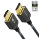 Кабель Stouchi HDMI 2.1 [Certified Ultra High Speed HDMI] 48Gbps, Thin, slim, 8K@60Hz, 4K@120Hz, 1м, black (HDM1) - изображение 1