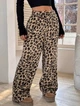 Домашні плюшеві штани з леопардовим принтом — Leopard Cozy. Піжамні штани жіночі.Розмір L - зображення 4