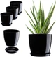 Квітковий горщик з підставкою Kadax Agen K8129 3 шт - зображення 1