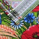Скатерть для обеденного или кухонного стола, ткань-рогожка, рисунок Маки,колосья,волошки (220см*150см). - изображение 4