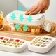 Контейнер для льда с крышкой лоток бутылка форма для кубиков льда компактный герметичный аксессуар для охлаждения напитков 18 элементов белый (ND5523) - изображение 9