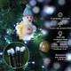 Светодиодная гирлянда 100 LED, 9 м, IP44, холодный белый свет, зеленый провод, 8 режимов, питание от сети 220В, 4009040 - изображение 3