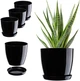 Квітковий горщик з підставкою Kadax Agen K8130 3 шт - зображення 1