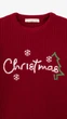 Свитер с принтом для девочки Erceylan LN2504 Christmas 98 см Красный shop (2000999324307) - изображение 2