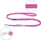 Smycz regulowana Amiplay Reflective 6 w 1 M 100 - 200 cm Rożowa (5907563218376) - obraz 2