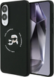 Панель Karl Lagerfeld Silicone Double Heads And Circle MagSafe для Samsung Galaxy S25 Edge Black (KLHMS25ESKCHTCK) - зображення 1