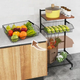 Стеллаж Costway Vroda мобильный в стиле Loft - изображение 5