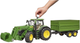 Трактор Bruder John Deere 7R 350 с фронтальным погрузчиком и прицепом (3155_2) - изображение 4