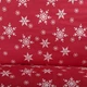 Komplet pościeli Homla Snoflock poszewka na kołdrę i 2 poszewki na poduszki wzór śnieżynki czerwona 160x200 / 2*70x80 cm (5904183867977) - obraz 3