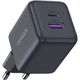 Зарядний пристрій Ugreen X516 2xUSB 30W Power Delivery 3.0 9В 3А GaN Grey (55539) - зображення 2