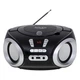 Радіо Бумбокс Adler AD 1181 портативна магнітола CD MP3 USB FM радіо 3 Вт Black silver - зображення 2