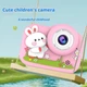 Детский фотоаппарат M03 RABBIT Full HD возраст от 3 до 8 лет Розовый - изображение 4
