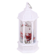 Лампа-фонарь новогодний елочный Stenson R96334 White с подсветкой 13.5×6.5 см - изображение 1