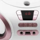 Радіо Бумбокс Adler AD 1181 портативна магнітола CD MP3 USB FM радіо 3 Вт White gold - зображення 5