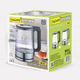 Електрочайник 1,7л 2200W скло (диск) сірий MR-053-GREY Maestro - изображение 5