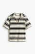 Топ H&M 1294674 белые черные полоски M - изображение 2