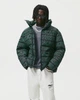 Дута куртка пуховик оверсайз Zara чорний-зелений S арт.6985\311\800 - зображення 1