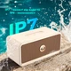 Портативная блютуз колонка в ретро стиле W-King H130 40W маленькая мощная bluetooth система с чипом WDSP 2 режима эквалайзера Защита IP67 бежевая - изображение 9