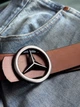 Чоловічий ремінь Mercedec з коробкою (двобічний, шкірозамінник) - зображення 2