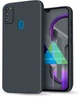 Силиконовый чехол HardCorner Samsung Galaxy M21 M215 (с микрофиброй) Gray Blue (34821-6D) - изображение 1