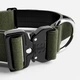 Тактический широкий ошейник с ручкой для собак BullyBillows Combat Collar Handle 5 cm L: 50 мм, ОШ 45-66 см Зеленый - изображение 2