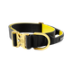 Тактичний широкий полегшений нашийник із ручкою для собак BullyBillows Lighter Combat Collar Handle 5 cm S: 50 мм, ОШ 40-50 см Жовтий - зображення 1