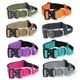 Тактический ошейник с ручкой для собак BullyBillows Combat Collar Handle 4 cm L: 40 мм, ОШ 48-66 см Малиновый - изображение 8