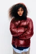 Куртка демісезонна жіноча H&M 210528-4 L(175/104) бордовий (2105280005) - изображение 5