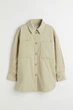 Куртка-сорочка жіноча H&M 202871-4 M(170/96) бежевий (2028710004) - изображение 4