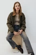 Куртка демісезонна жіноча H&M 211004-4 M(170/96) зелений (2110040004) - изображение 4