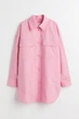 Куртка-сорочка жіноча H&M 210995-4 2XL(175/128) рожевий (2109950007) - зображення 1
