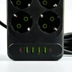 Подовжувач мережевий UA Power F35U на 10 розеток + 4USB + 2Type-C (6m) - зображення 2