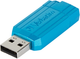Pendrive Verbatim PinStripe 128 GB USB 2.0 Cyan (23942494614) - obraz 1