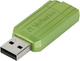 Pendrive Verbatim PinStripe 128 GB USB 2.0 Green (23942494621) - obraz 1